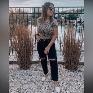 Cheetah print bodysuit